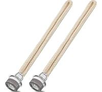 2 Mechas de Lámpara de Aceite de Fragancia Mecha de Lámpara de Quemador Catalítico de Control de Aire Mechas de Repuesto de Lámpara Catalítica para Difusor Aromaterapia, 16 cm (Plata)