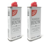 2 mecheros de gasolina Gut & Günstig, 125 ml, con válvula de plástico