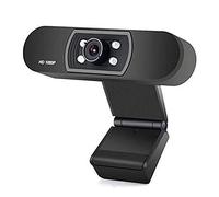 2 Megapixel HD 1080P Video Conference Clip Computer Built-in Microphone Manual Focus with 4 White Lights Video Network Camera Suitable for Home Computer equipmen