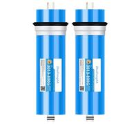 2 membranas ósmosis inversa 75-800 GPD, elemento repuesto para filtro membrana ósmosis inversa, para sistema filtración agua potable ósmosis inversa bajo el fregadero(3013-800G)
