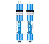 2 membranas ósmosis inversa 75-800 GPD, elemento repuesto para filtro membrana ósmosis inversa, para sistema filtración agua potable ósmosis inversa bajo el fregadero(2012-100G)