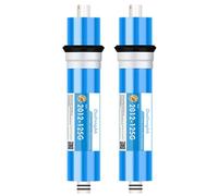 2 membranas ósmosis inversa 75-800 GPD, elemento repuesto para filtro membrana ósmosis inversa, para sistema filtración agua potable ósmosis inversa bajo el fregadero(2012-125G)