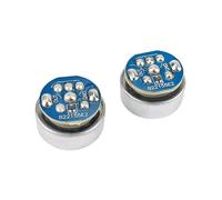 2 Micrófonos de Condensador Electret de 16 mm, Micrófono Unidireccional de Ancla de Celebridad Web con Placa de Circuito para Audio.