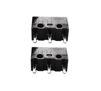 2 microinterruptores auténticos D2F-F-3-7 0.74N con punto blanco con fuerza de accionamiento de 0.74 N para equipos de deportes electrónicos, mecanismo de clics precisos