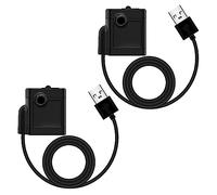 2 mini bombas de agua USB (250 l/h, 3 W), bomba ultra silenciosa para acuario con hub alto, bomba para fuente con cable de alimentación de 1,5 m, para acuario, estanque, jardín, fuente