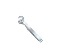 2 mini pinzas de palma de acero inoxidable para aperitivos y patatas fritas, clip de cabeza redonda