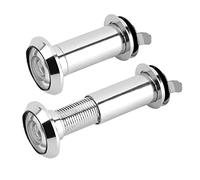 2 mirillas de puerta de 220 grados, diámetro de 14 mm, mirilla de puerta antirrobo, visor de ángulo de visión amplio con cubierta de privacidad para 35-55 mm de espesor para