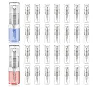 2 ml decants perfumes, 30 pcs frascos de muestra de perfume, atomizadores de perfume, minibotellas con pulverizador, rellenables, transparentes, mini botellas alcohol, para perfume líquido