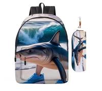 2 mochilas italianas de anime con llavero y bolsas escolares de dibujos animados impresas en 3D de 16 pulgadas para estudiantes y fanáticos de juegos, regalo de cumpleaños