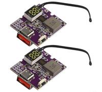 2 módulos de carga rápida de 22 5 W con pantalla digital y múltiples protocolos de carga para uso (pantalla digital A+C)