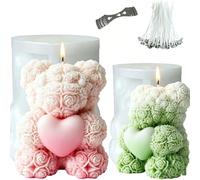 2 Molde de silicona mariposa rosa, adecuado para velas,artesanías,jabón DIY