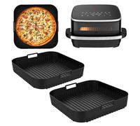 2 Molde Silicona Freidora Compatible con Moulinex Easy Fry XL Surface AL4018, Moldes Silicona Air Fryer para Tefal Easy Fry XL Surface, Bandeja Silicona Air Fryer Recipiente Air Fryer Accesorios