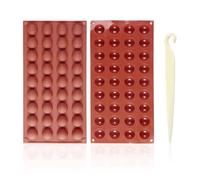 2 moldes de caramelos con 36 rejillas, 1 cuchillo de separación, molde semicircular de silicona, molde para chocolate, molde poroso para tartas, gelatina, molde para pastelería
