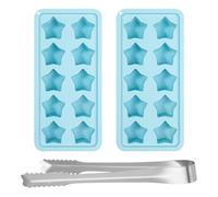 2 Moldes De Estrella, 1 Molde De Silicona Con Clip De Acero Inoxidable, Molde Para Cubitos De Hielo De Postre Diy, Molde Creativo Para Cubitos De Hielo