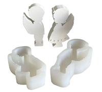 2 moldes de resina para amantes de la pareja, moldes para hacer decoraciones de sala de jabón, decoraciones de yeso, manualidades fáciles de limpiar
