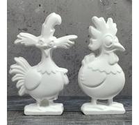 2 moldes de silicona 3D para pollo, moldes de silicona para primavera, molde de silicona para animales, velas, moldes de fundición, molde de silicona para pollo y gallina, molde de yeso para fundición