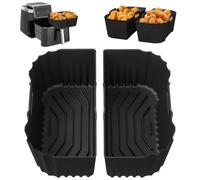 2 moldes de silicona Air Fryer para Ninja AF180EU 6.2L, reutilizable plano Air Fryer para Cosori TurboBlaze 6L, accesorios Air Fryer para COSORI Durable Air Fryer 5.5 L (nior)