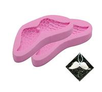 2 moldes de silicona con alas de ángel, para aromaterapia, yeso, pasteles, decoración, bricolaje, hechos a mano, jabón, chocolate, fondant