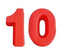 2 Moldes de Silicona con Números para Hornear Tartas (Rojo)