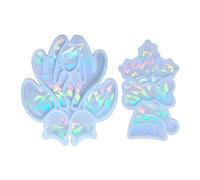 2 moldes de silicona epoxi para adorno de sombrero de alce, transparente | Adecuado para hacer joyas epoxi, decoración del hogar, adornos de yeso perfumado, molde de resina