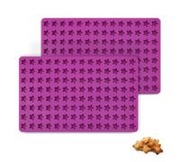2 Moldes de Silicona Mini Estrella, 112 Cavidades Moldes de Goma de Estrella Pequeña Sin BPA Pequeños Moldes para Dulces para Hornear Chocolate Galletas Bocadillos Hacer Golosinas para Perros
