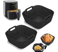 2 moldes de silicona para Airfryer Philips Essential 4,1 L (HD9252, HD9200, HD9255), accesorios para airfryer de Philips, reutilizables en lugar de papel de horno, accesorios para airfryer Philips