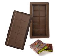 2 moldes de silicona para chocolate con 10 huecos, molde de silicona para chocolate profundo, molde de chocolate extra profundo para bombones de chocolate para Hacer Chocolate (Marrón)