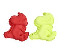 2 moldes de silicona para dulces con forma de dinosaurio, moldes de silicona para chocolate, moldes