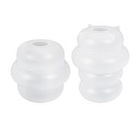 2 moldes de silicona redondos 3D para candelabros de yeso y hormigón, moldes de decoración