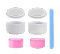 2 moldes de taza, 1 varilla agitadora, molde de silicona a rayas, molde brillante para candelabro, molde de epoxi, taza con tapa, molde para manualidades