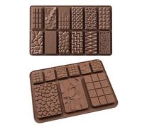 2 Moldes Geométricos Para Chocolate, Moldes Para Galletas Con Forma De Cubo De Azúcar, Moldes De Silicona Antiadherentes, Moldes Para Hornear Diy, Adecuados Para Hacer Gelatina, Pudín, Chocolate