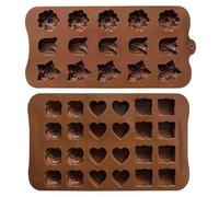 2 Moldes Para Chocolate, Moldes Con Forma De Flor, Moldes Resistentes A Altas Temperaturas, Moldes De Silicona, Moldes Para Hornear, Pueden Hacer Dulces, Chocolates, Gelatina