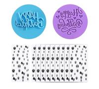2 moldes para galletas y 10 bolsas de galletas, moldes acrílicos, herramientas de postre DIY, accesorios para hornear, moldes creativos para galletas