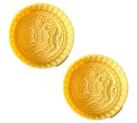 2 moldes para tartas con patrón tradicional, cortador de postres, sellos de galletas, prensa a mano, herramienta de decoración de pasteles, prensa a mano, pastelería, fácil de limpiar