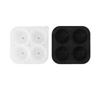 2 moldes redondos para cubitos de hielo, esfera para hacer bolas de hielo, fútbol, silicona, formas divertidas, molde para hielo, bandejas de cubitos de hielo de silicona con (Baloncesto)