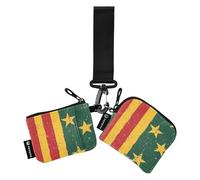 2 monederos para mujer, diseño del Día Nacional de los Veteranos de la Guerra de Vietnam, tarjetero, delgado, desmontable, organizador con llavero para mujeres y niñas, 2 paquetes, Varios colores