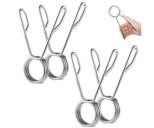 2 MORSETES MUELLE FIJA PESO COLLARES 50 MM PARA BARRA OLÍMPICA BLOQUEA DISCOS