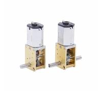 2 motores de engranajes pequeños CC 3/6/12 V, reductor metálico baja velocidad, motor eléctrico N20 4-381 RPM Robusto y estable(DC12V 53RPM,Single Axis)