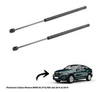 2 Muelles A Gas Pistones Capó Motor BMW X X6 (F16, F86) De 2014 Al 2019