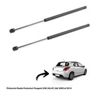 2 Muelles A Gas Pistones Maletero Equipaje X Peugeot 308 (4A, 4C) De 2009