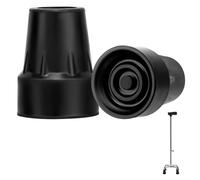 2 muletas de goma antideslizantes, 19 mm, tope de goma, punta de tubo, punta de repuesto para bastones de senderismo, bastones de senderismo