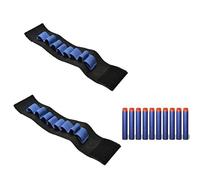 2 Muñequera + 50 Balas Dardos Nerf Elite,7.2cm Munición de Espuma Azul,Nerf Pack de Repuesto para Pistola Blaster de Juguete,Accesorios Adecuado N-Strike Elite Series Juguete para Niños Proyectiles