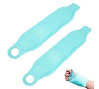 2 muñequeras de enfriamiento para muñeca con cierre de velcro, almohadillas de gel para manos, compresas frías y calientes, paquete de refrigeración, para dolores de túnel carpiano, artritis