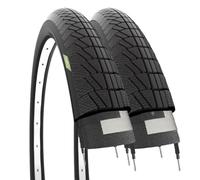 ECOVELO 2 Copertoni 14 X 1.75 (47-254) per Bambino | Pneumatici Stradali Neri In Gomma Bike Bicicletta Neumáticos 14 x 1,75 Bicicleta de niño, Unisex niños, Negro, Bici Bimbo