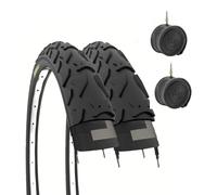 ECOVELO - 2 COPERTONI 16 X 1.95 (50-305) + CAMERE, 2 Llantas 16 X 1.95 (50-305) + Goma niños Unisex, Negro, 16 X 1.95 -