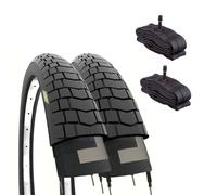 2 Neumáticos 20X1.95 (50-406) Gomas Bici BMX + Cámaras Válvula Schrader