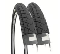 ECOVELO 2 Copertoni Neumáticos Negros Bicicleta 24 X 1.75 (47-507), Adultos Unisex, Talla única