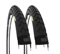 2 neumáticos 26 x 1 1/2 (40-584) neumáticos Negros de 26 Pulgadas para Bicicleta Vintage