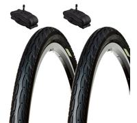 2 neumáticos 26 x 1,95 + Camere America neumáticos de Carretera 50-559 neumáticos Slick x Carretera Bicicleta híbrida MTB montaña Adulto