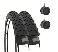2 neumáticos 26 x 2.10 (54-559) + cámaras de Aire neumáticos Negros Montaña Bicicleta Bicicleta MTB